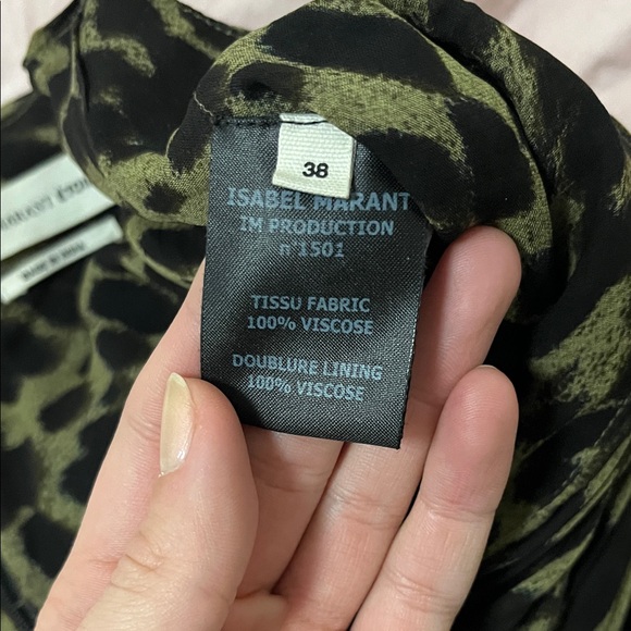 ISABEL MARANT Leopard Print Skirt - Black and Green - Picture 3 of 4